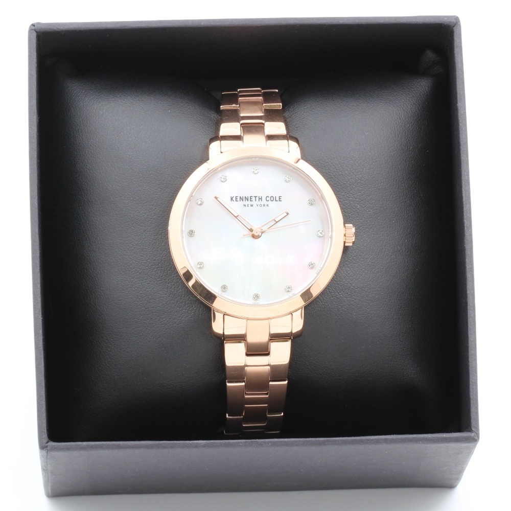 Kenneth Cole Women Rose Gold Stainless Steel Watch - Picture 3 of 6